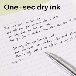 Гелевая ручка Deli "G08S-BK Lineum Gel", Black, Удобная для левшей