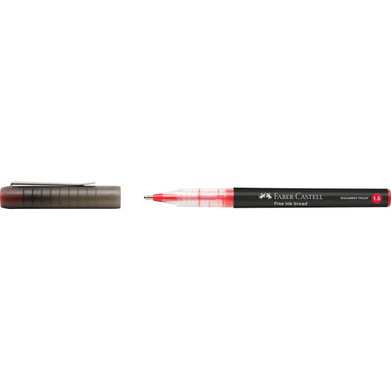 Tintes pildspalva Faber-Castell B, 1.5mm, arhīvdroša, sarkana