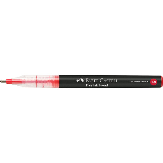 Tintes pildspalva Faber-Castell B, 1.5mm, arhīvdroša, sarkana