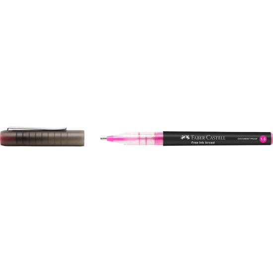 Tintes pildspalva Faber-Castell B, 1.5mm, arhīvdroša, rozā
