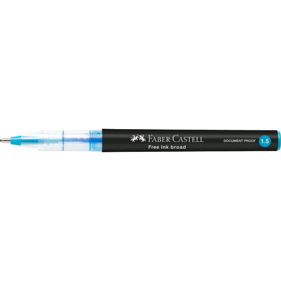 Tintes pildspalva Faber-Castell B, 1.5mm, arhīvdroša, gaiši zila