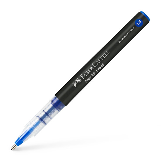 Tintes pildspalva Faber-Castell B, 1.5mm, arhīvdroša, zila