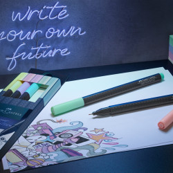 Ручки Faber-Castell Grip Finepen 04мм пастель 5шт