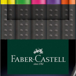 Ручки Faber-Castell Finepen Grip 04мм 5шт неоновые