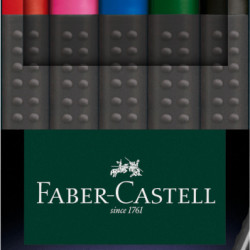 Ручки Faber-Castell Finepen Grip 04мм 5 цветов