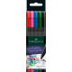 Ручки Faber-Castell Finepen Grip 04мм 5 цветов