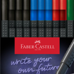 Ручки шариковые Faber-Castell FinePen 0.4 мм 10 цветов