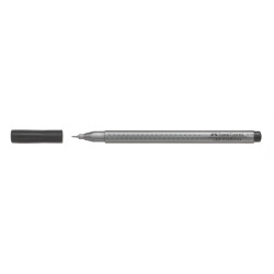 Flomāstertipa pildspalva Faber Castell Finepen Grip 0.4mm, melna