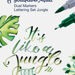 Маркеры Faber-Castell Goldfaber Aqua Dual 6 цветов Jungle