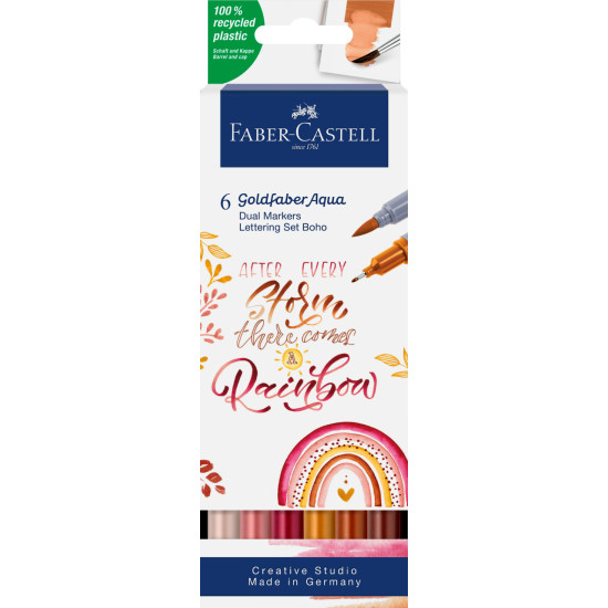 Маркеры Faber-Castell Goldfaber Aqua Dual BoHo 6 цветов