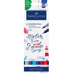 Маркеры Faber-Castell Goldfaber Aqua Dual Море 6 цветов