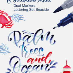 Маркеры Faber-Castell Goldfaber Aqua Dual Море 6 цветов