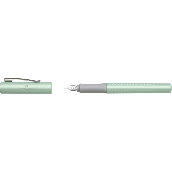 Перьевая ручка Faber-Castell Grip 2010 Мятная с латунной отделкой