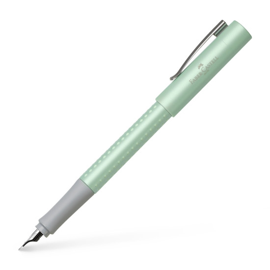 Перьевая ручка Faber-Castell Grip 2010 Мятная с латунной отделкой