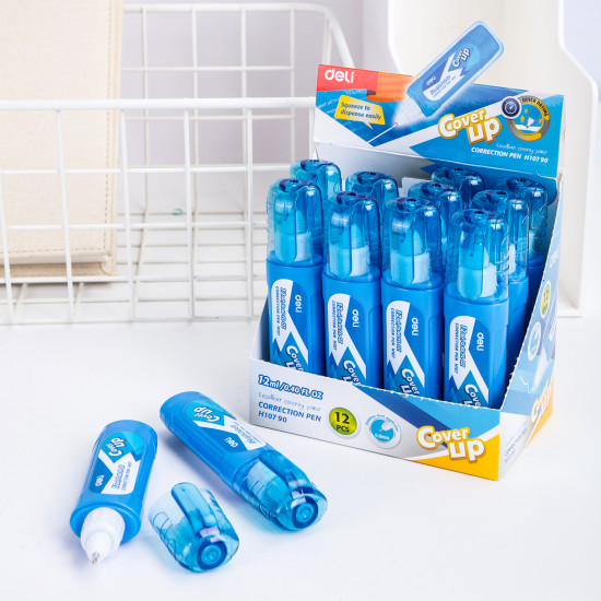 Замазка корректирующая DELI BLUE 12ml быстросохнущая