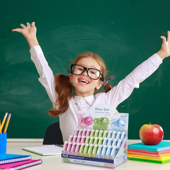 Korekcijas lente PLUS MINI ZOO, 4.2mmx5m, asorti
