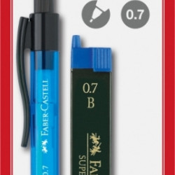 *Mehāniskais zīmulis Faber-Castell Grip-Matic + kodoliņi 0.7mm