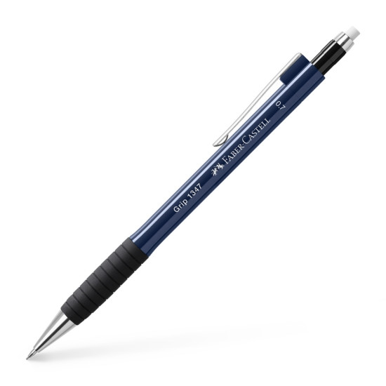 Mehāniskais zīmulis Faber-Castell Grip 1347, 0.7mm, tumši zils korpus