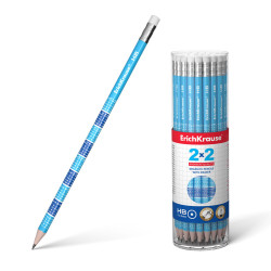 Карандаш ErichKrause 2x2НВ 45619 с ластиком