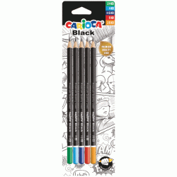 Zīmuļu komplekts CARIOCA BLACK (2B-2H)