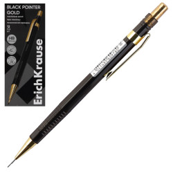 Mehāniskais zīmulis ErichKrause Black Pointer Gold 0.5 mm, HB