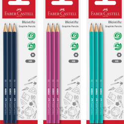 Zīmuļu komplekts Faber-Castell 1111, HB, 3gab/iep, asorti