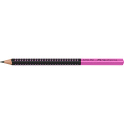 Zīmulis Faber-Castell Jumbo Grip 2001 Two Tone melns/rozā