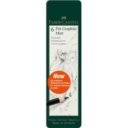Карандаши Faber-Castell Pitt Graphite Matt 6шт ультраматовые