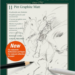 Набор Фабер-Кастелл Pitt Graphite Matt 11 предметов ультраматовый
