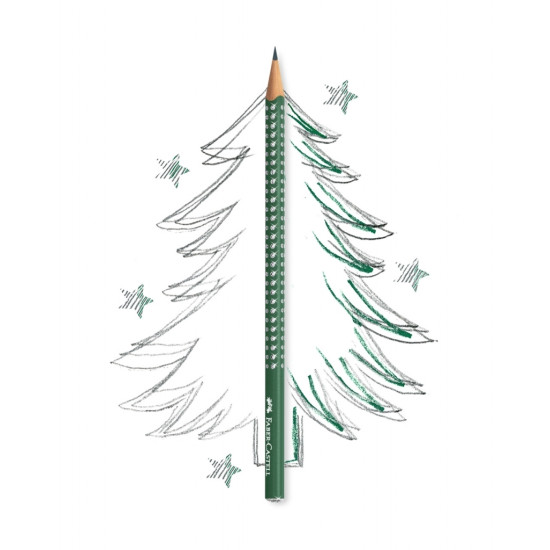 Карандаш Faber-Castell Sparkle Лесной зеленый с блестками