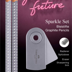Набор карандашей Faber-Castell Sparkle dapple gray с блестками