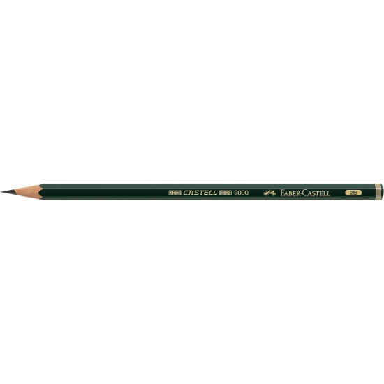 Карандаш Faber-Castell Castell 9000 2B несминаемый