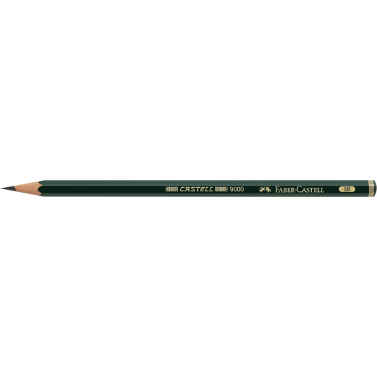 Карандаш Faber-Castell Castell 9000 3B Высокопрочный
