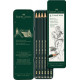 Zīmuļu komplekts Faber-Castell 9000, HB-8B, 6gab/iep