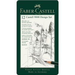 Набор карандашей Faber-Castell Castell 9000 12шт 5B-5H