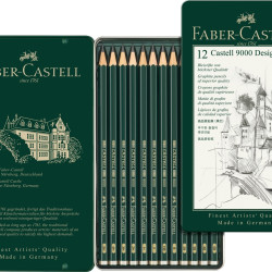 Набор карандашей Faber-Castell Castell 9000 12шт 5B-5H