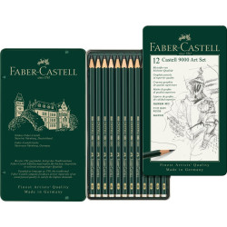 Карандаши Faber-Castell Castell 9000 12шт 2H-8B