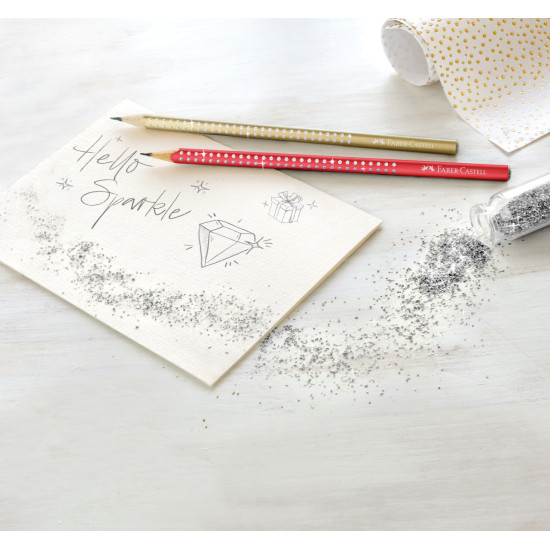 Карандаш Faber-Castell Sparkle Красный с блестками