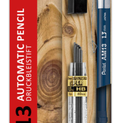 Komplekts aut. zīmulis Pentel SHARP un  grifeles, 1.3mm