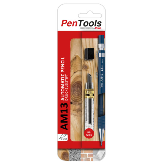 Komplekts aut. zīmulis Pentel SHARP un  grifeles, 1.3mm