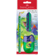 Harilik pliiats Faber-Castell Dinosaur Jumbo HB lilla + kustukumm ja teritaja blistris