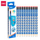 Карандаш Deli "C016-2B", Blue, Эргономичная форма