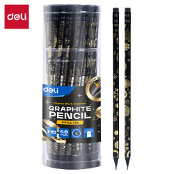 Карандаш DELI C042 HB, Black, со Встроенным Ластиком