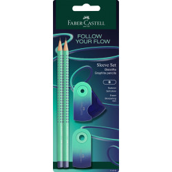 Набор карандашей Faber-Castell Flow Edition Grip, Buzzing Blue, Эргономика