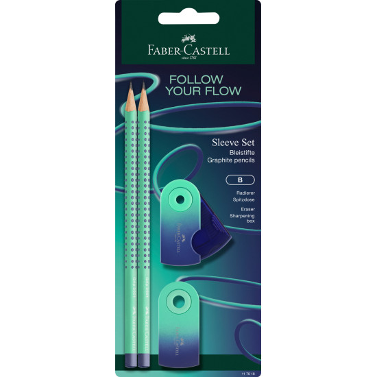 Набор карандашей Faber-Castell Flow Edition Grip, Buzzing Blue, Эргономика