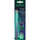 Набор графитовых карандашей Faber-Castell Grip Flow Edition, Ярко-синий, Эргономичный захват