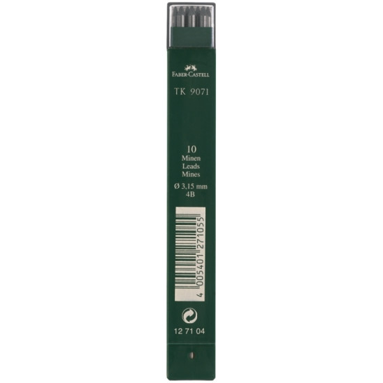 Zīmuļu kodoliņi Faber-Castell TK 9071 3.15mm, 4B