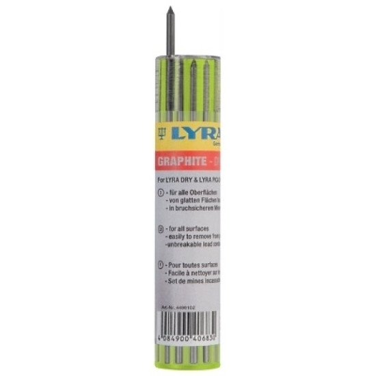 Грифели Lyra Dry 2B 12шт