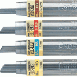Zīmuļu kodoliņi Pentel 0.7mm, HB, 12 gab/iep