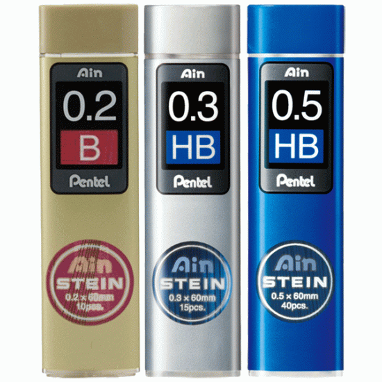 Grifeles Pentel AIN STEIN, 0,5mm, HB